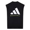 Muscle Tee Basic Cotton Knit Loose Basketball Sleeveless Vest Men Tops KX5706