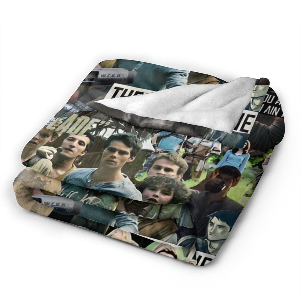 Pături The Maze Runner Newt X Thomas Picnic Flanelă Lenjerie de Pat Pături decorative Pentru Decor Acasă Super Calde Personalizate Calitate DIY Plapumă Cadou