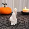Creepy Ghost Collectible Halloween Figurine, Funny 3D Printed Scream Statue Decoration for Desk, Tabletop, Mantel, Shelf, Spooky Home Decor