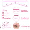 Disposable 20/25Pcs Eyebrow Ruler Sticker Self-Adhesive Eyebrow Tattoo Position Guide Permanent Makeup Mapping Stencils Tool