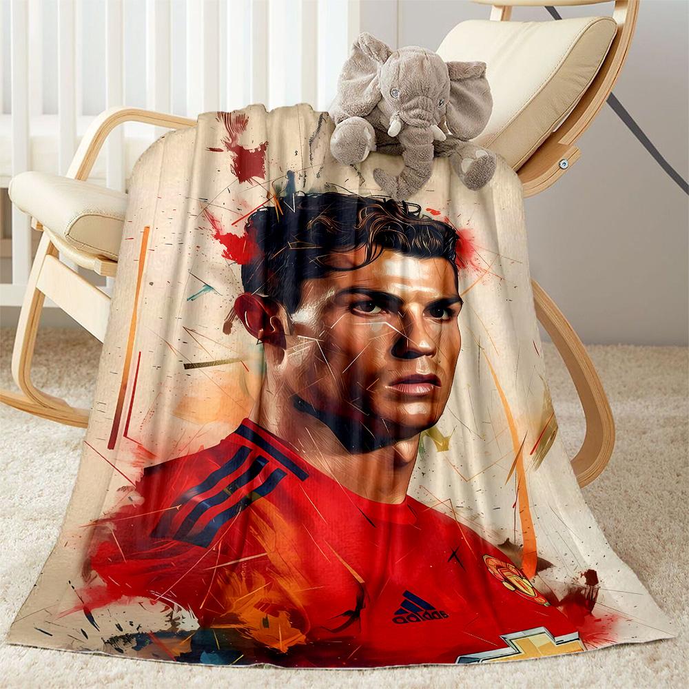Ronaldo Manchester United Legacy Suitable blanket for offices, travel, living rooms also a good gift for friends and family Suitable for all seasons.