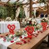 Modernes Herz-Rosen-Ornament Romantisches Herz-Statuen-Ornament Kreatives Liebes-Ornament Valentinstagsgeschenk