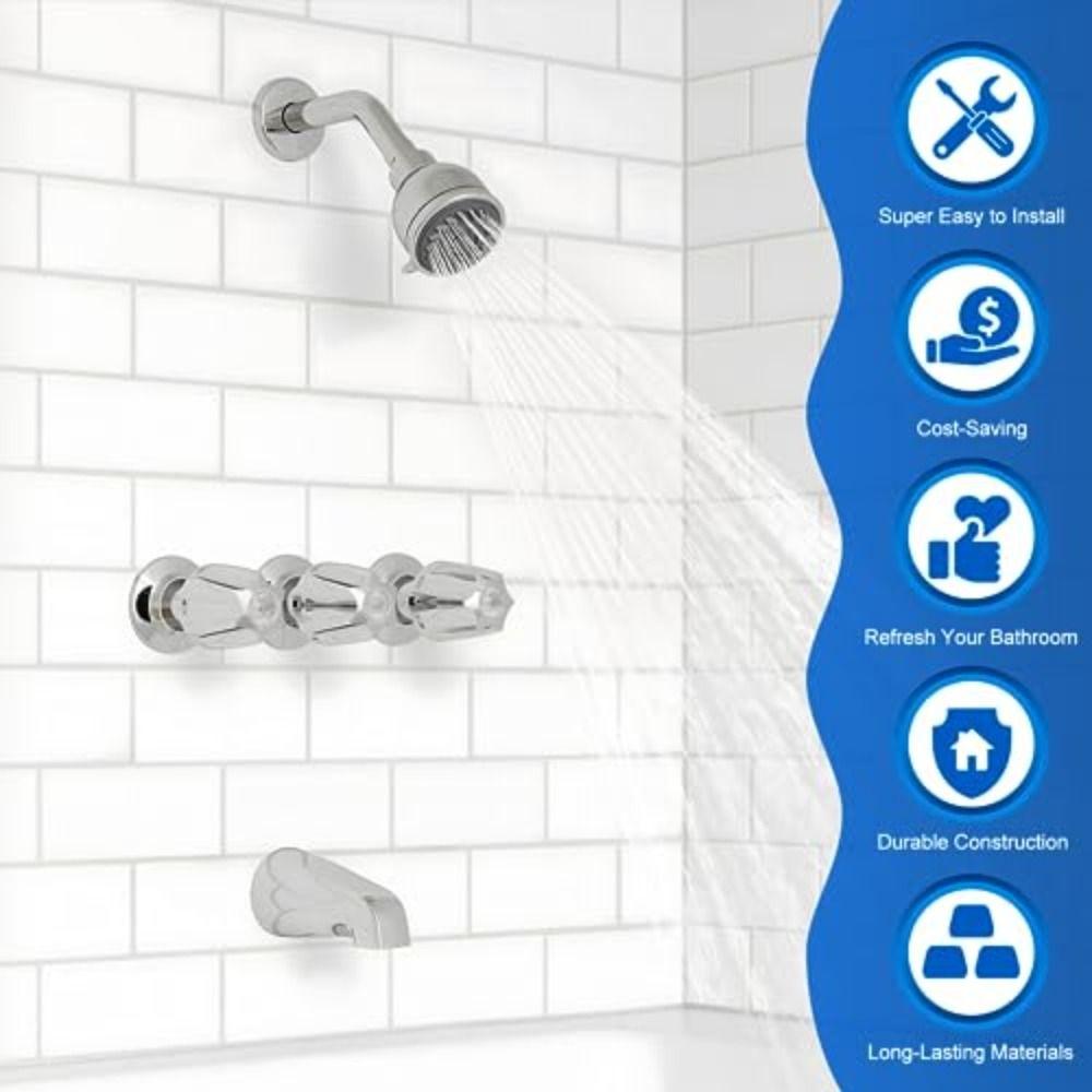 Sturdy Shower Knob Replacement Hot Cold Bathroom Faucet Knobs Faucet Handle  Tub Shower