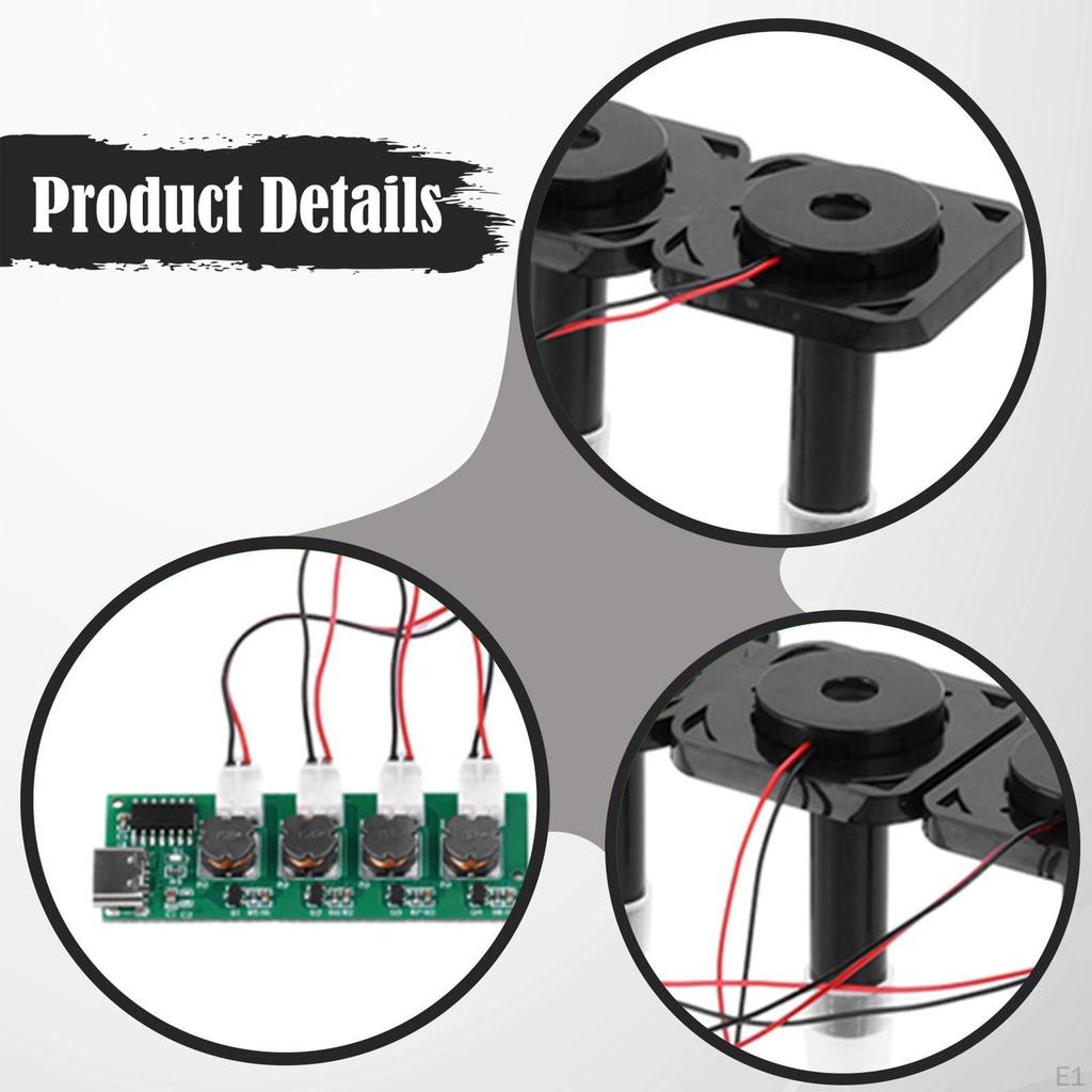 Humidifier DIY Module Kit Four Spray DC5V Mini Easy Assembly Atomizer Plates