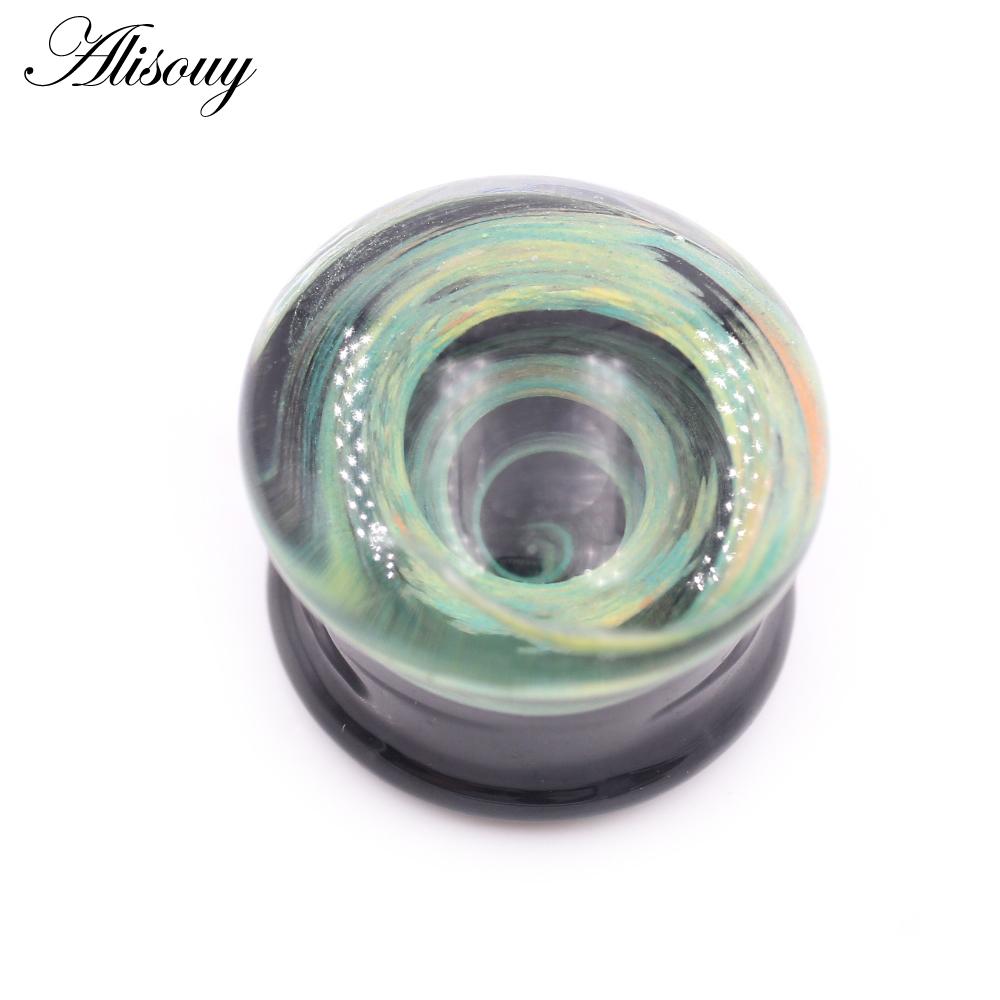 

Alisouy 1PC Медуза Овальный Водоворот Стеклянные Беруши Туннели Датчики Растяжитель Расширитель Удлинитель Серьги Пирсинг Украшения Для Тела 10mm