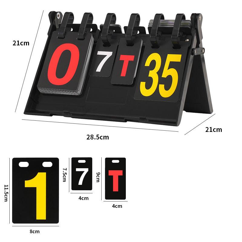 Multi-Sport Flip Scoreboard - Portable Score Keeper for Basketball Ping Pong & Billiard Games