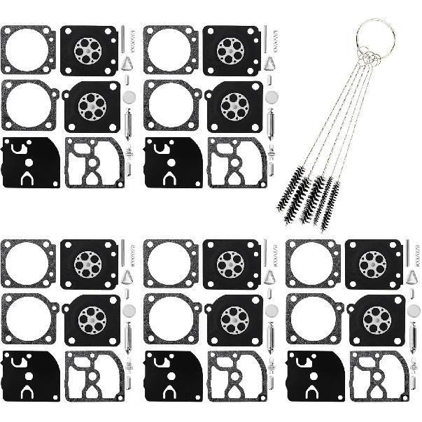 Pack of 2 Carburetor Rebuild Kit Compatible with Zama RB-69 C1Q-S32 C1Q-S46 C1Q-S46A C1Q-S61 C1Q-S61 C1Q-S61A C1Q-S61B C1Q-S61C C1Q-S61D C1Q-S61E