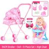 Cross-border Doll & Stroller Set for Girls - Children's Simulation Playhouse Toy