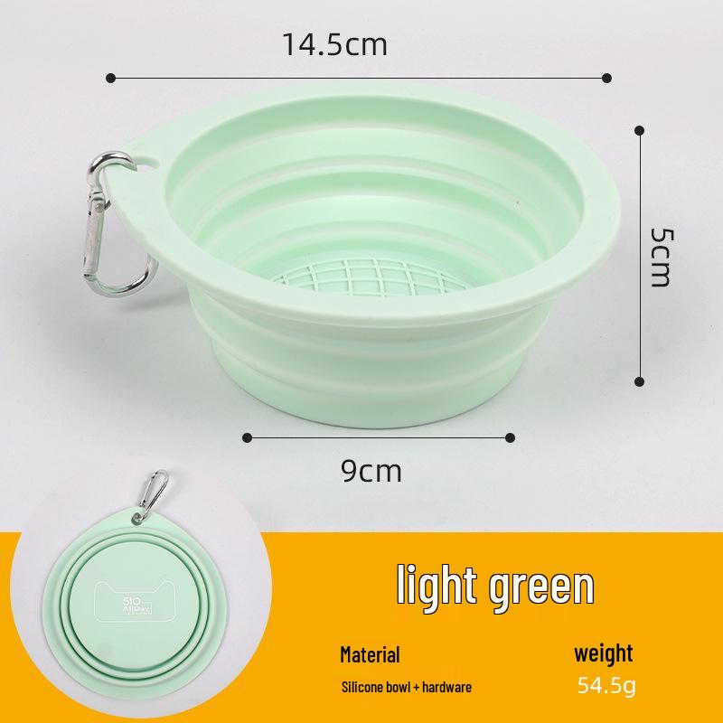 Foldable Custom Silicone Pet Bowl: Slow Feeder & Portable Water Dish for Dogs & Cats