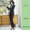 Elegant Black Women's Slim Fit Business Suit for Professional Settings