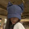 Y2k Cat Ears Baseball Cap Cute Sun Hat Korean Women Peaked Cap  Spring Summer