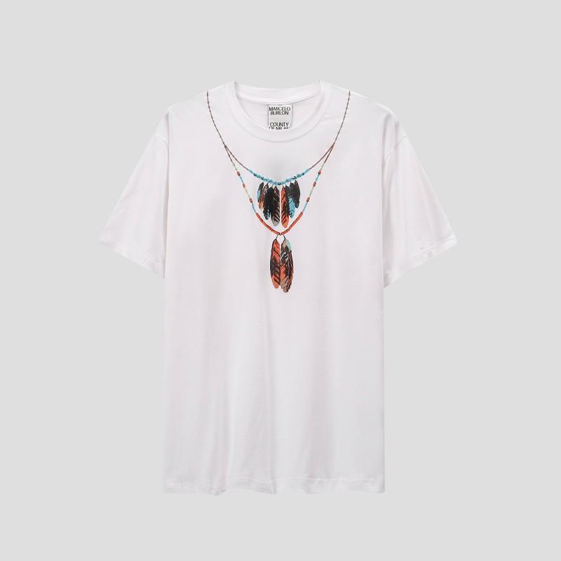 MB Gradient Wings T Shirt Men Women Loose Casual Short Sleeve Tee