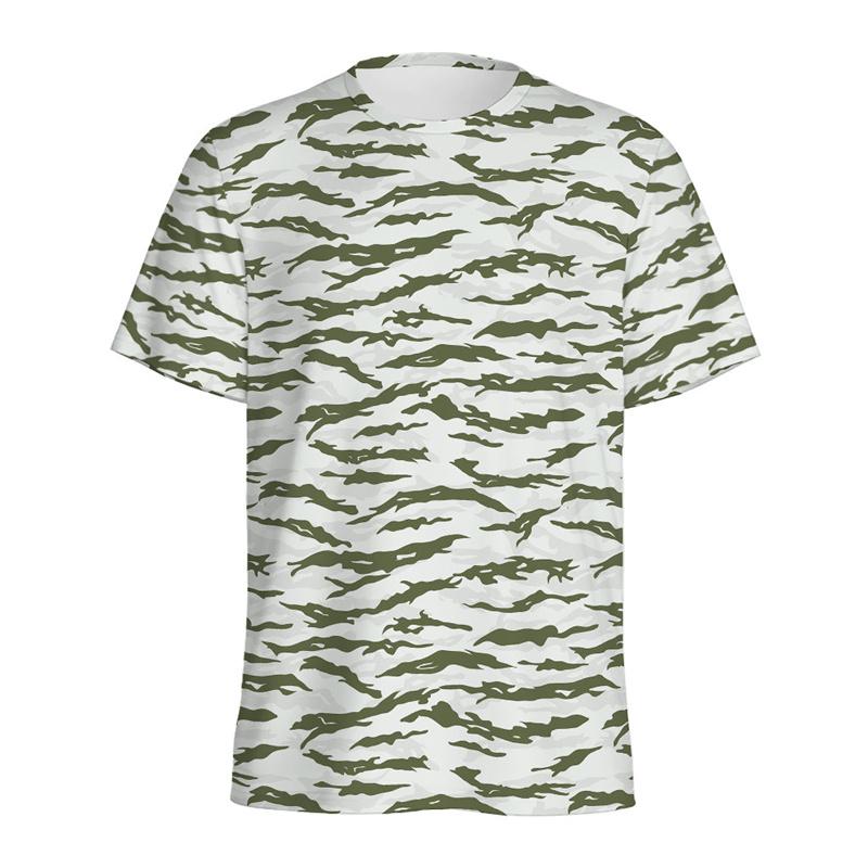 

Футболка с принтом в виде разноцветных тигровых полосок 3D для мужчин, камуфляжная футболка с графическим принтом, уличные топы с коротким рукавом, летние свободные топы 6XL
