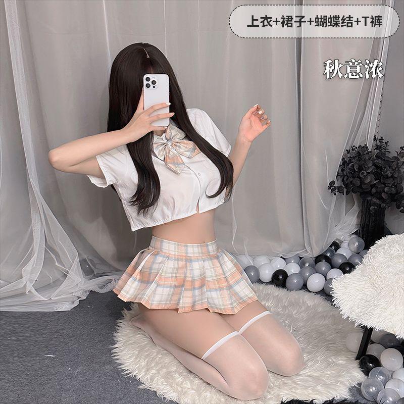 Fun pleated skirt underwear female sexy jk uniform seduction passion suit pure cute student skirt generation
