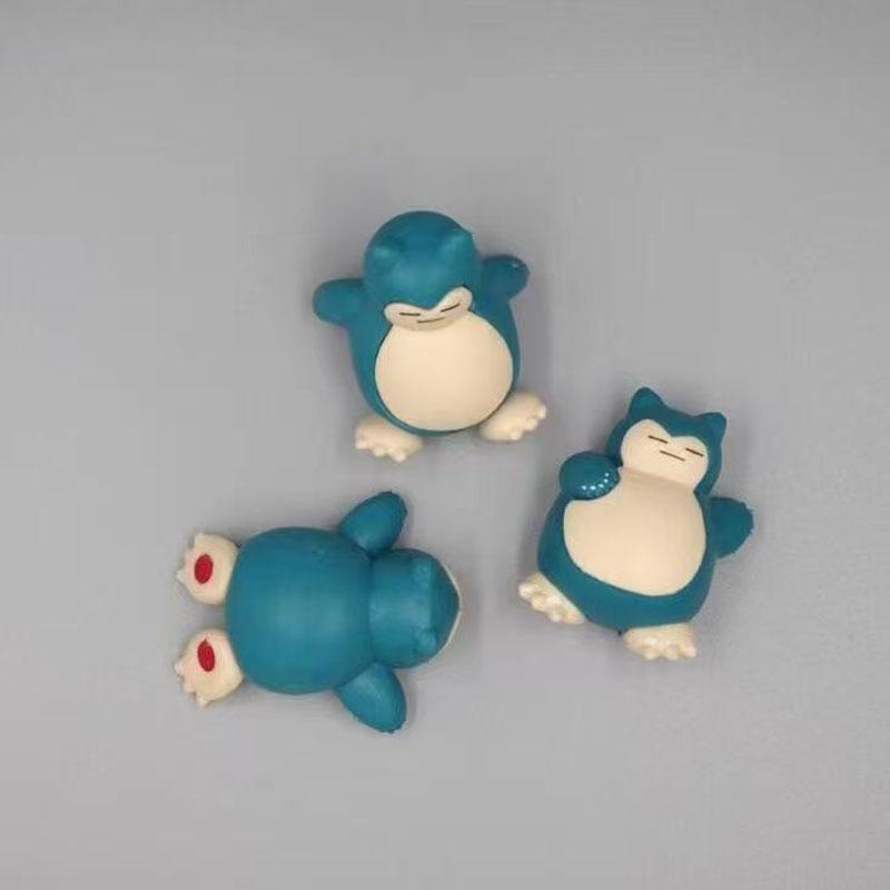 5Pcs/Set  Cartoons Anime Figure Snorlax Cake Decoration Doll Action Model Toys Kids Gifts
