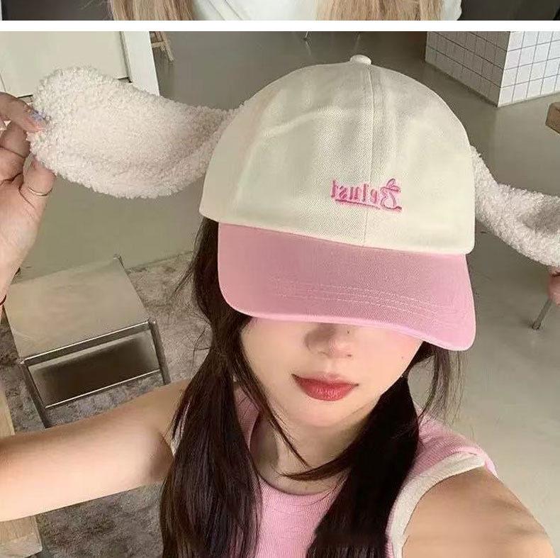 Long-Nosed Elephant Sunshade Duckbill Cap – Cute Cartoon Baseball Cap for Large Head Circumference