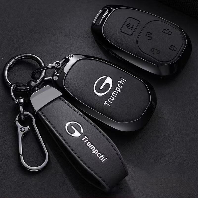 Car Key Case For Gac Trumpchi E8    Phev Mpv Keychain Remote Protection Cover Shell Housing Holder Fob Accessories
