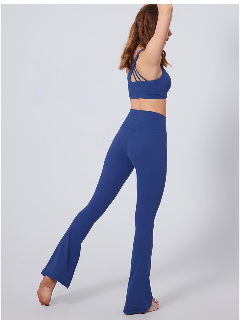 

Женские быстросохнущие расклешенные брюки для йоги: Легкий, Приталенный, Летняя Фитнес- и Беговая Экипировка Small