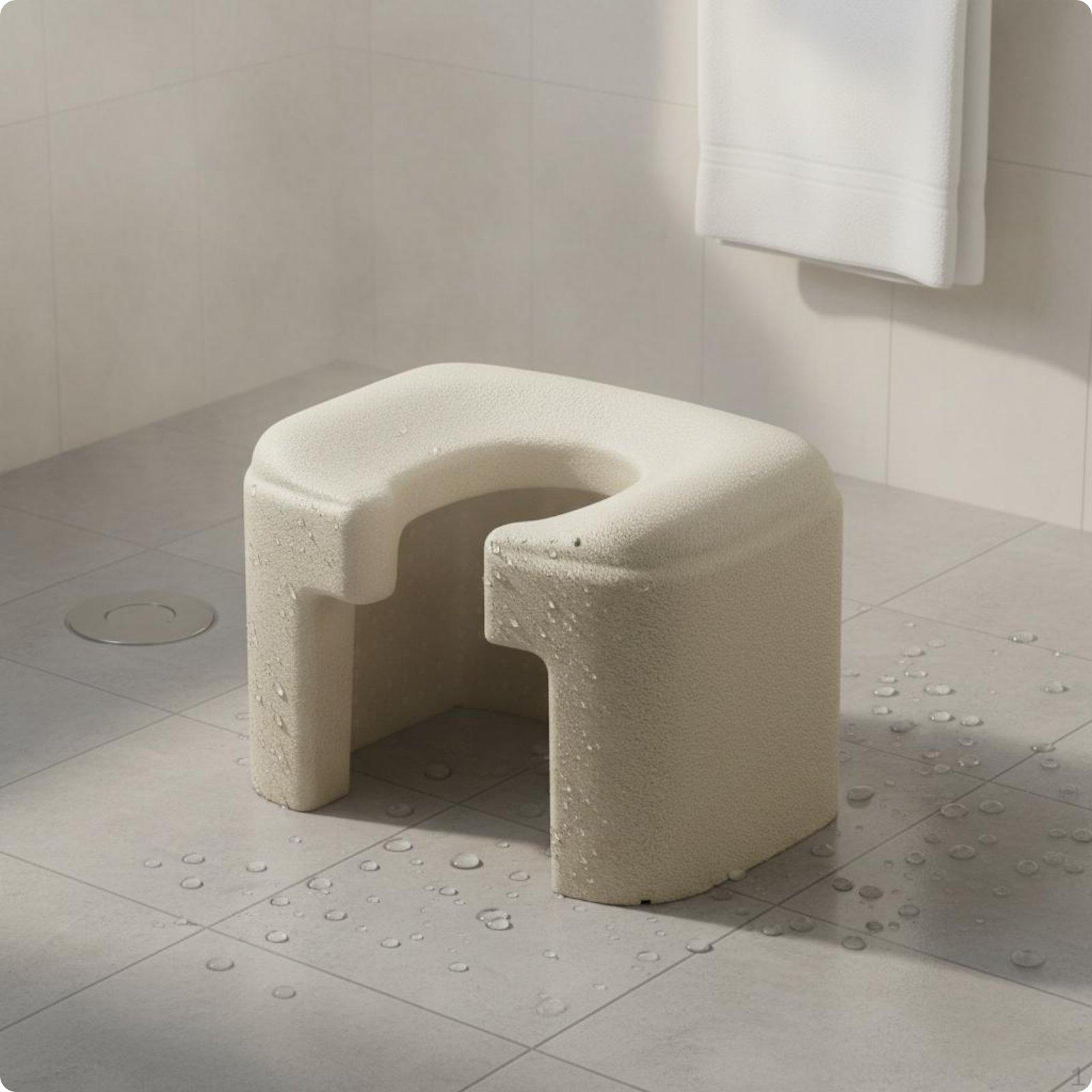Squats Toilet Stool Expanded Polypropylene Foam Lavatory Posture Assist Lightweight for Women,