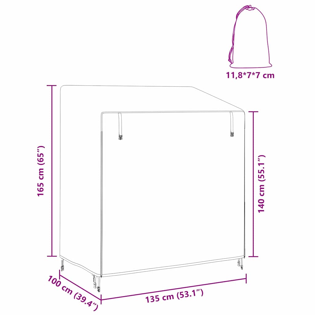 Hollywood Swing Cover 135 x 100 x 165 cm