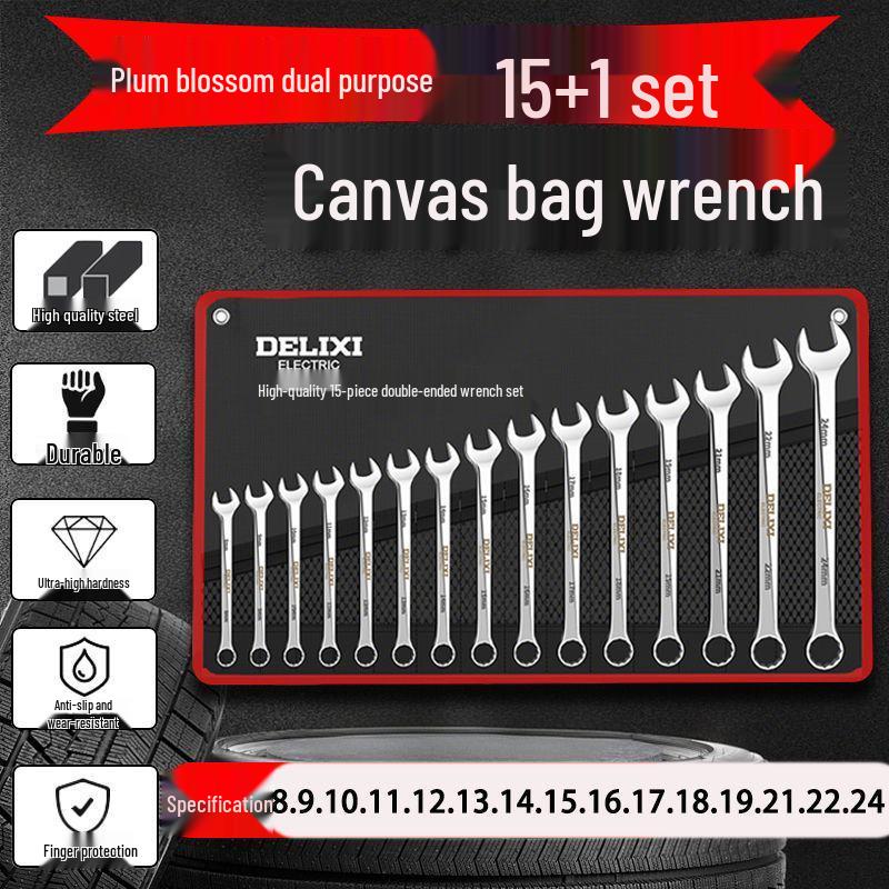 Maul- und Ringschlüssel-Kombinationssatz – Kompakt und vollständig