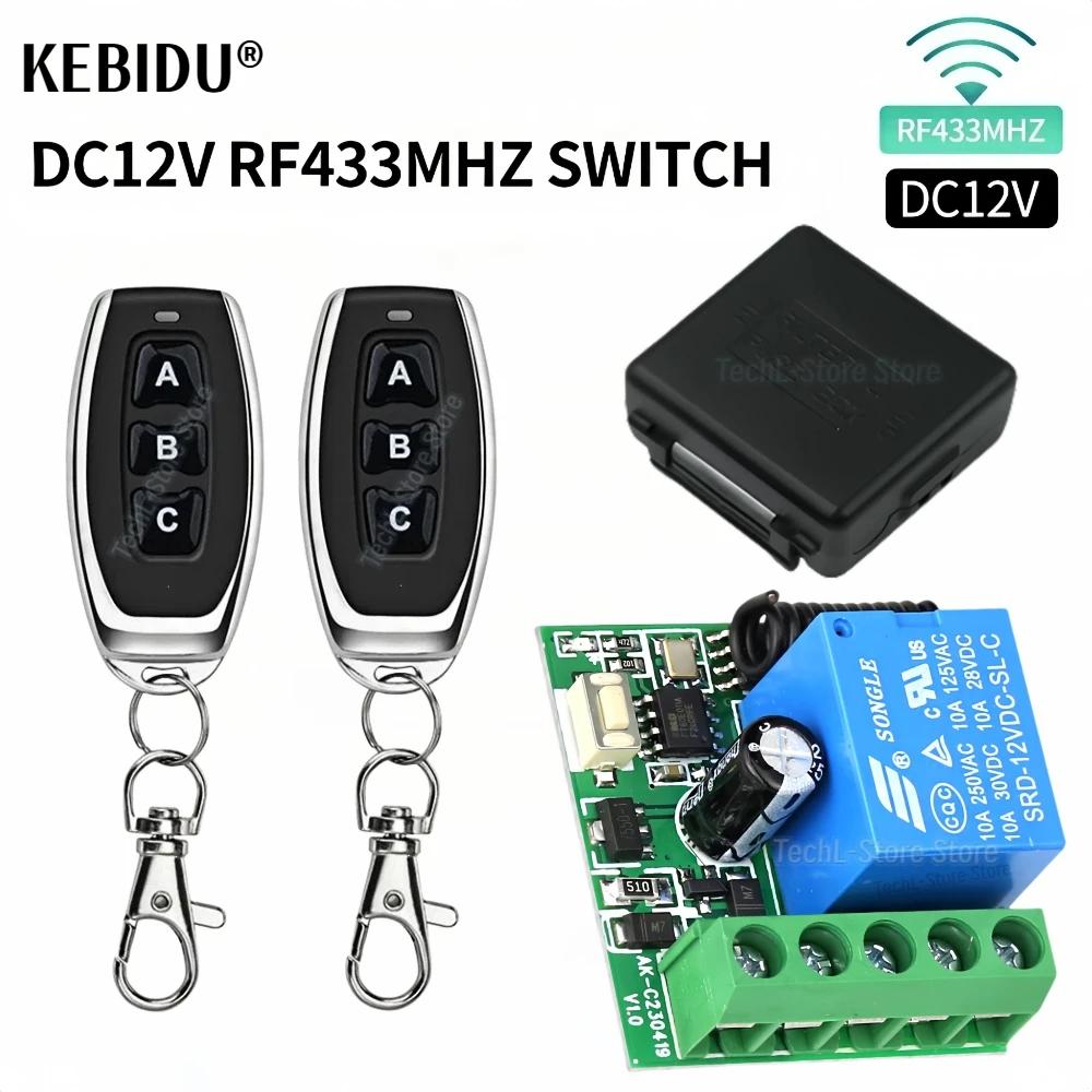 433Mhz Universal Wireless Remote Control Switch DC 12V 10A Relay Mini Receiver 3CH Remote Control For Home Led Light Lamp