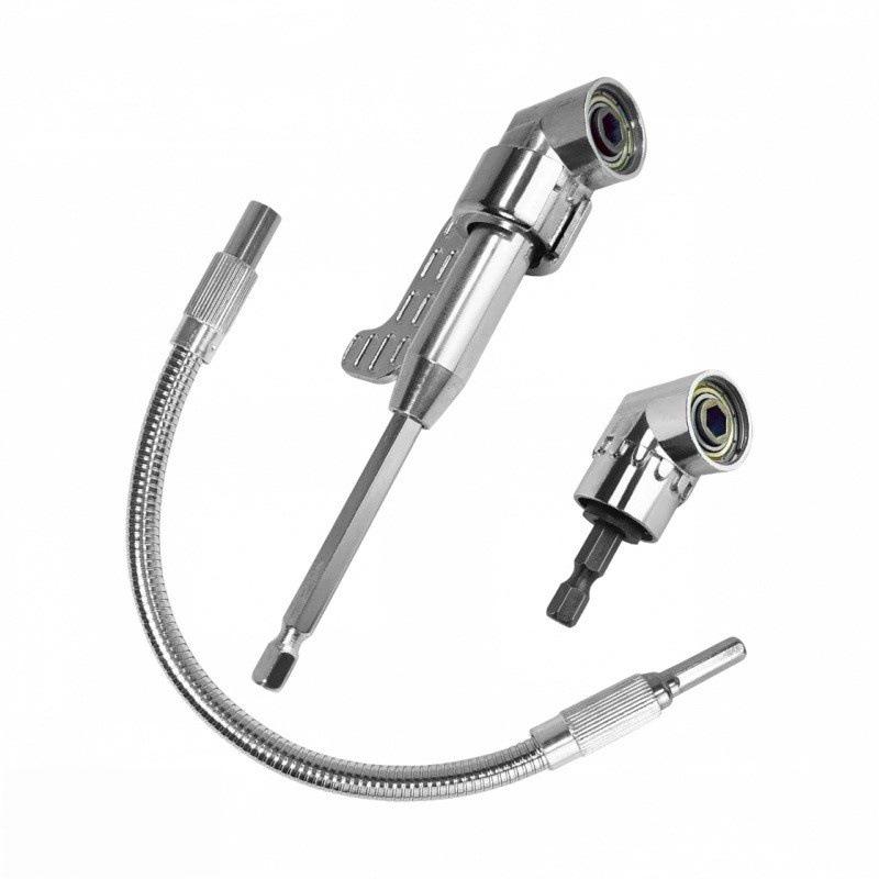 105° Screwdriver Bit & 360° Universal Joint Extension Rod with Colored Steel Ball Joint