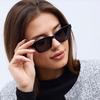 2pcs Fashion Small Frame Cat Eye Sunglasses Women Multi Color Rectangle Sun Glasses Vintage Casual Style UV400 Outdoor Oculos