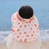 Ice Silk Empty Top Cap Big Brim Children Beach Cap Fashion Summer Sunshade Hat  Boys and Girls