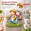 Cute Cat Theme Cat Fridge Magnet 3D Relief 3D Refrigerator Stickers  Kitchen Decor