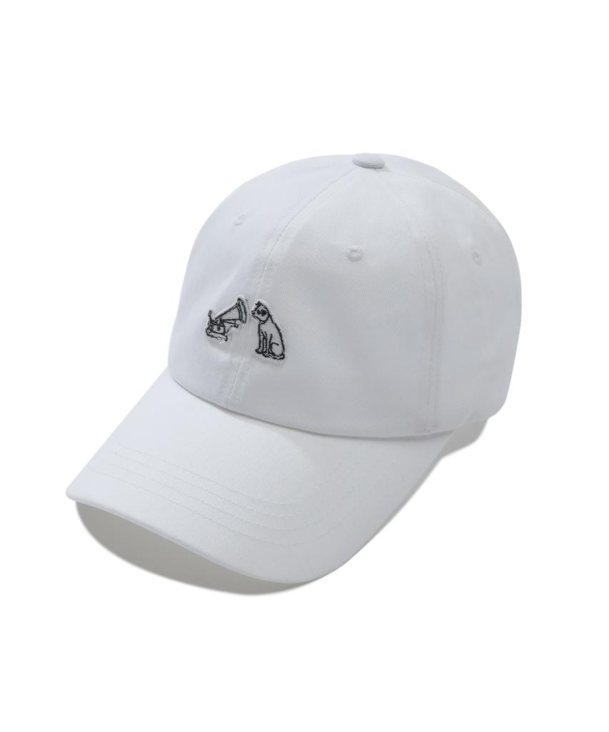 CAPITAL RADIO TUNES Turntable Dog Ball Cap White