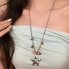 Dreamy Retro Ocean Star Pendant Necklace Niche Personality Neckwear Long Collarbone Chain Fashionable Light Luxury