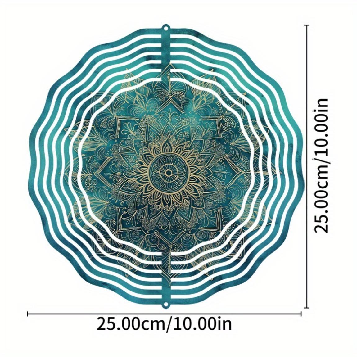 

Мандала Цветок 3D Металлический Ветряной Спиннер для Садового Декора Уличный Внутренний Подвесной Орнамент Праздничный Подарок Дом Двор Патио Декоративная Музыка Ветра 01A