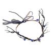 Natural Elf Forest Theme Headpiece With Realistic Twigs And Plastic Grass For Outdoor Party Photography Costume Props
