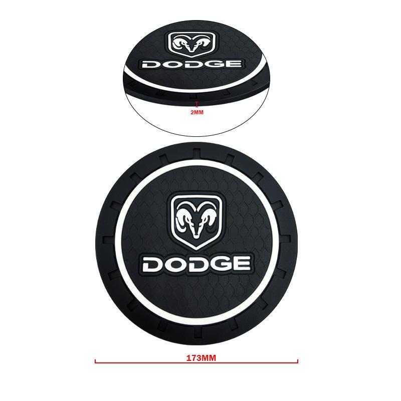 Silica Gel Car Coaster Water Cup Anti-slip Pad for Dodge Journey Ram 1500 Durango Challeager NITRO SRT Charger Avengr