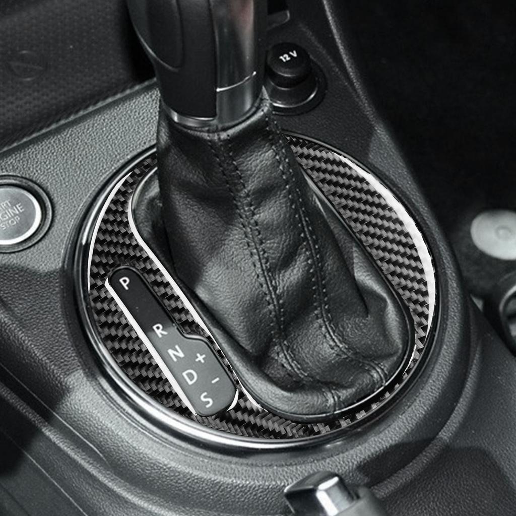 For Volkswagen Beetle 2012 2013- Gear Panel Inner Frame Decoration Sticker Decal Cover Trim Car Accessories Carbon Fiber
