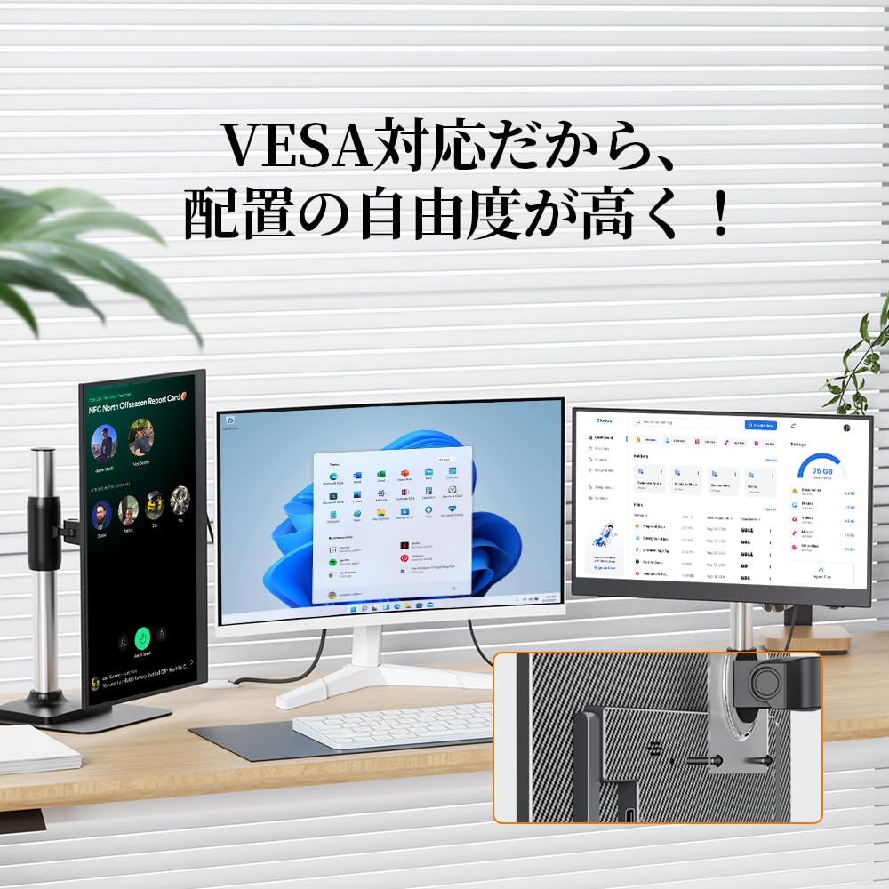 VisionOwl Mobile with Storage Matte IPS 1920x1080 FHD HDR HDMI Compatible with and Monitor, 15.6-inch, Freestanding, Case, Anti-Fingerprint Finish,