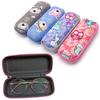 1 Box Cute Cartoon Animal Eyeglasses Cases Thick Cloth Eyeglasses Bags Zipper Opening Storage Children Eyewear Cases Accessories