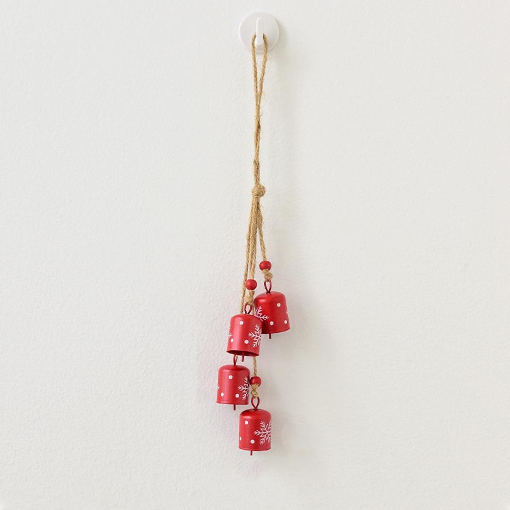 Snowflake Christmas Tree Bells String Vintage Creative Bells Pendant  Christmas Decoration