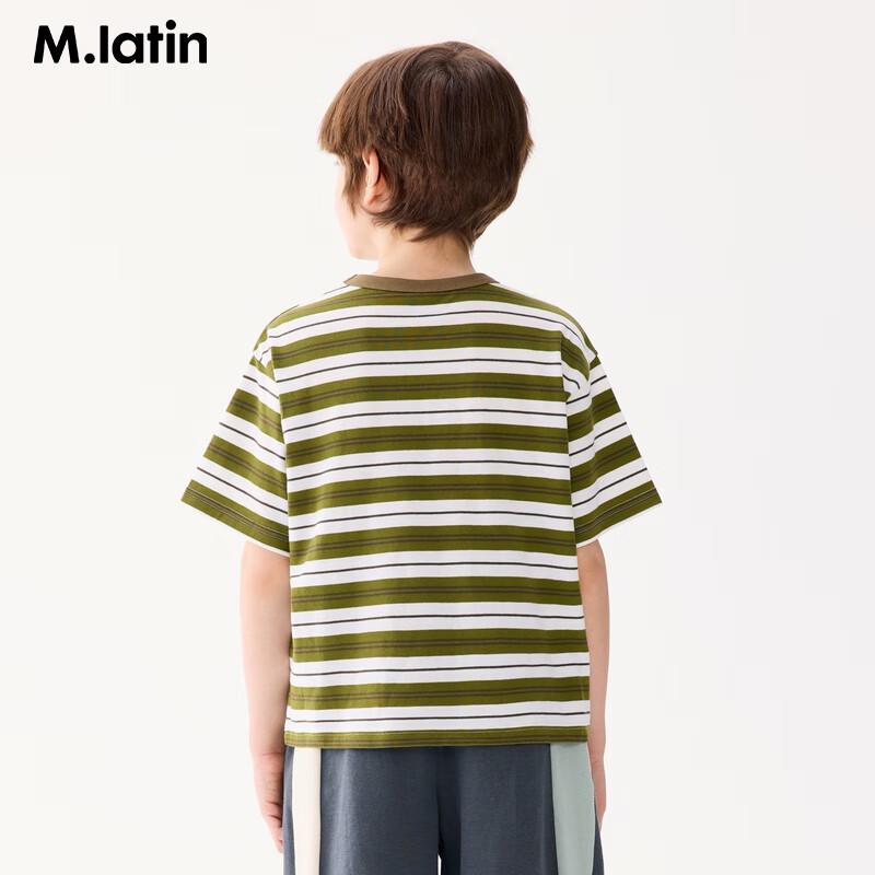 M.Latin Boy s Geometric Striped Short Sleeve T-Shirt 110