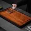 Rosewood Ceramic Tea Tray with Drainage