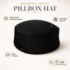Wool Wool Pillbox Hat Structured Crown Painter Hat New Round Dress Hat  Daily Outfits