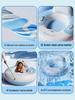 Durable Inflatable Snow Tube with Backrest & Handles - Wear-Resistant & Explosion-Proof Design