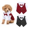 English Style Gentleman Dog Dress Puppy Suit with Tie for Formal Occasions Four Seasons Wedding Pet Photo Teddy Clothes
