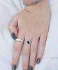 Xanadu Halo Ring_Onyx | Silver