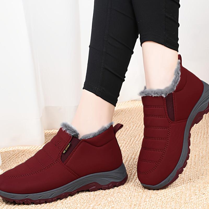 Snow Boots Men Shoes For Men Warm Fur Winter Mens Shoes Unisex Ankle Boots Waterproof Shoe Male Footwear Work Shoes