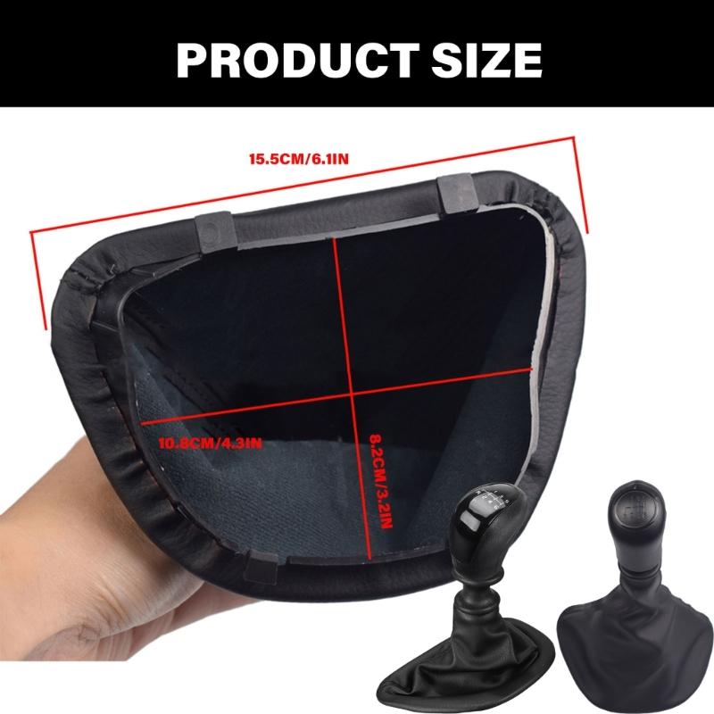 6 Marce Cambio Auto Pomello Leva Cambio Copri Leva Cambio Gaiter Copertura Pomello Cambio Manuale per W639 VITO 2003-10