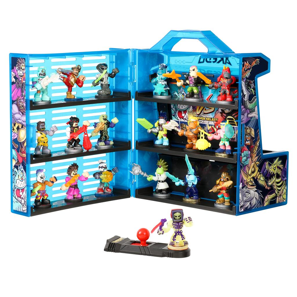 Akedo - Ultimate Arcade Warriors Collector's Case Mini Battle Action Figures Ready To Fight Split Strike Multicolor 14241
