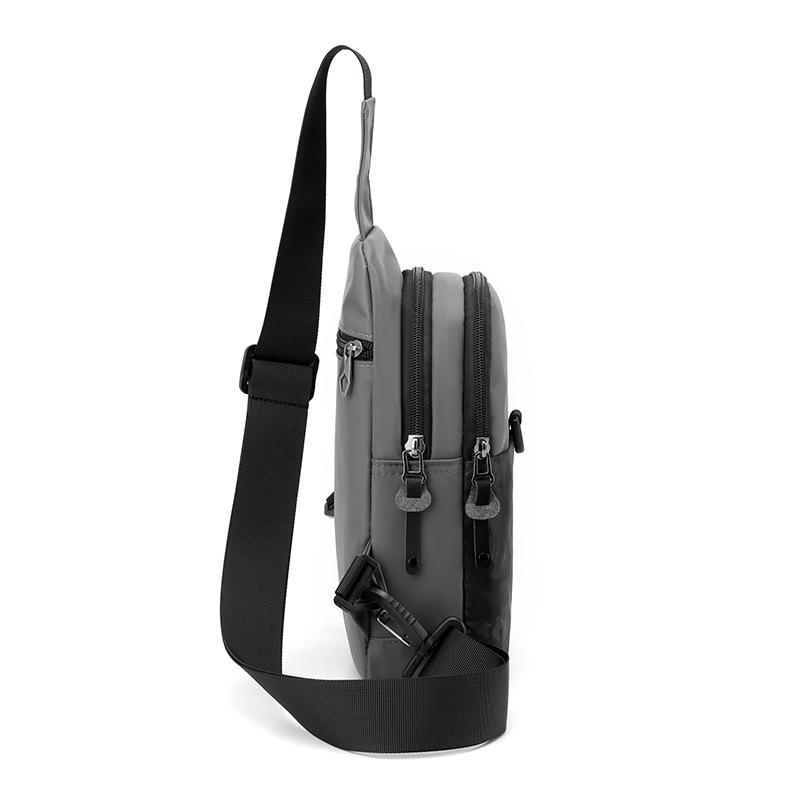 Nylon Men High Quality Chest Bag Large Capacity Outdoor Travel Shoulder Bag Waterproof Casual Crossbody Messenger Bag