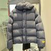Autumn and winter popular fashion down jacket women's short thickened new hooded waist white duck down warm casual jacket